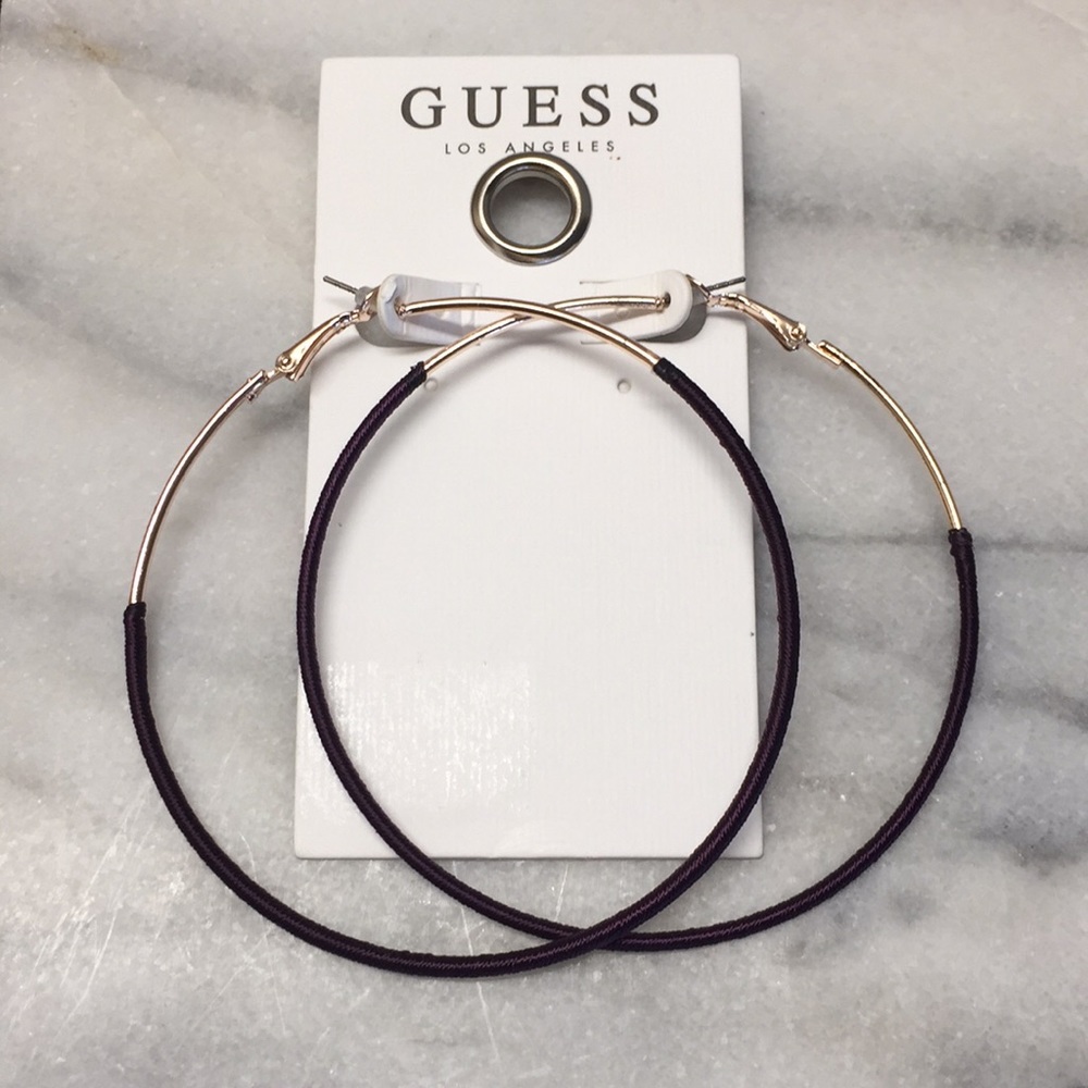 Guess Los Angeles hoop earrings